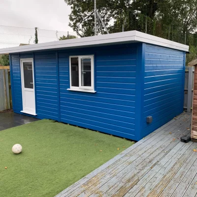 A garden office, custom made in Cornwall by South West Garden Buildings